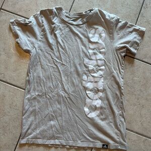 Adidas Light Gray Tee with Subtle Logo
